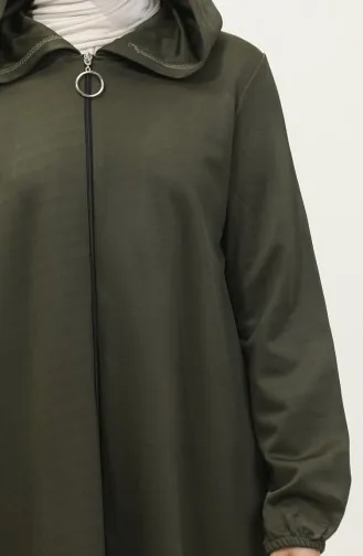 Hooded Zippered Cap 2036-01 Khaki 2036-01