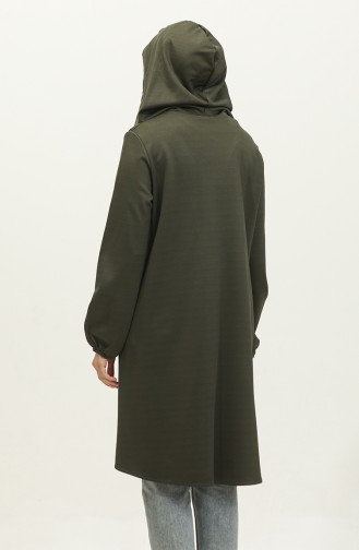 Hooded Zippered Cap 2036-01 Khaki 2036-01