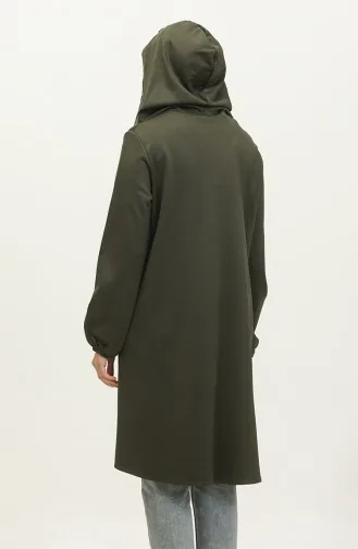 Hooded Zippered Cap 2036-01 Khaki 2036-01