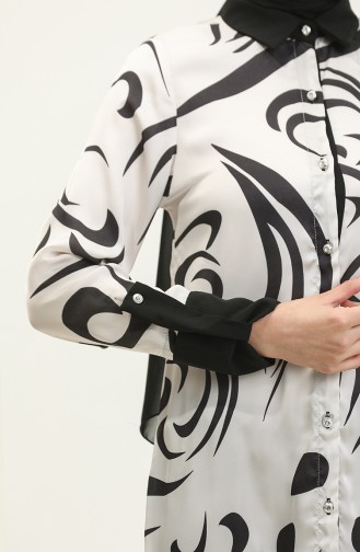 Costume Grande Taille à Motifs Noir Tk213 610