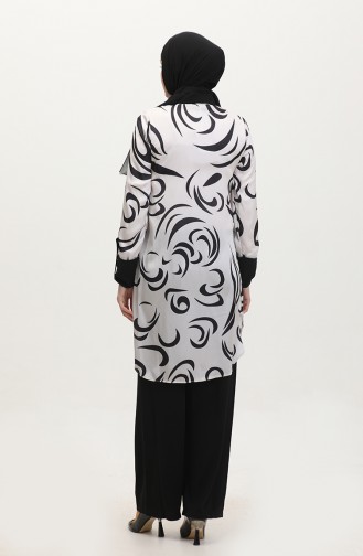 Costume Grande Taille à Motifs Noir Tk213 610