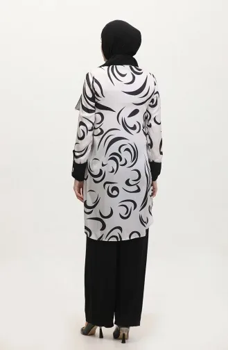 Costume Grande Taille à Motifs Noir Tk213 610