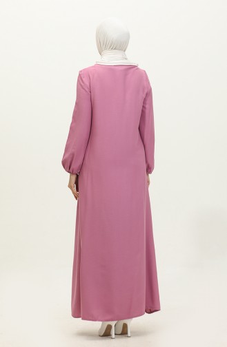 Robe Robe Froncee 2027A-01 Rose Poudré 2027A-01