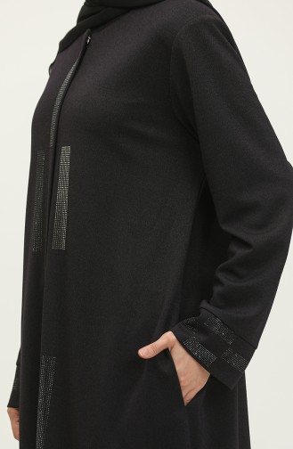 Abaya Robe De Soirée Imprimée Pierre Grande Taille 4262-02 Pourpre 4262-02