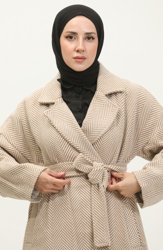 Large Size Herringbone Stamp Beige K334 657