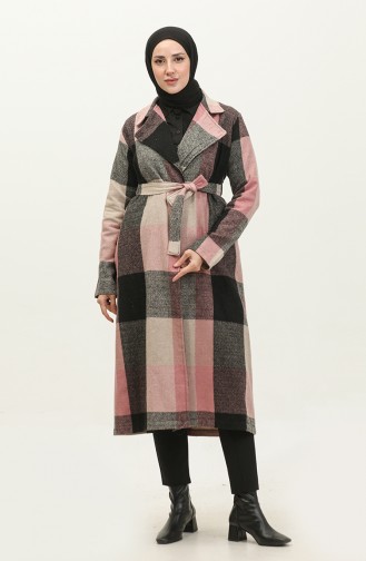 Plaid Patterned Lumberjack Cape NZR001J-02 Black Powder 001J-02