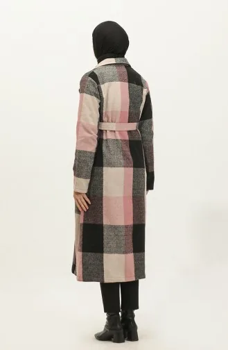 Plaid Patterned Lumberjack Cape NZR001J-02 Black Powder 001J-02