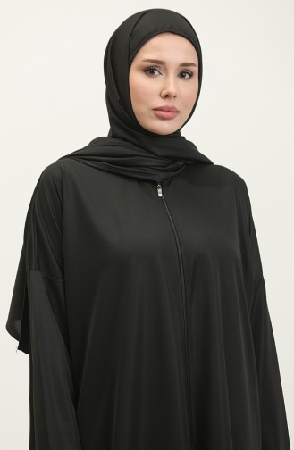 One Piece Practical Prayer Dress With Headscarf 1980-01 Black 1980-01