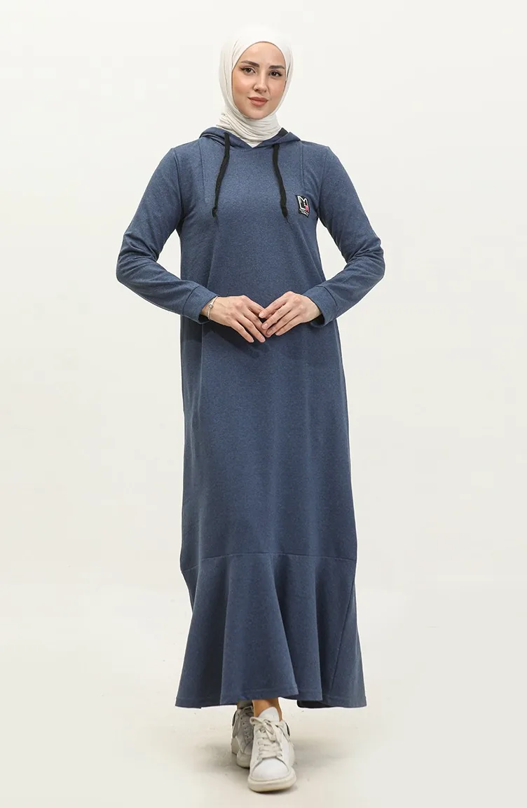 Robe Sport A Capuche Deux Fils 3019-04 Indigo 3019-04