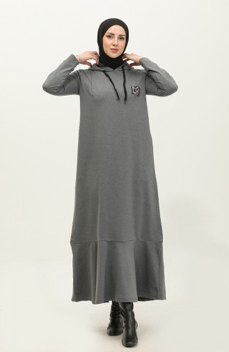 Robe Sport A Capuche Deux Fils 3019-07 Gris 3019-07