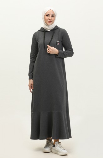 Robe De Sport A Capuche Deux Fils 3019-08 Anthracite 3019-08