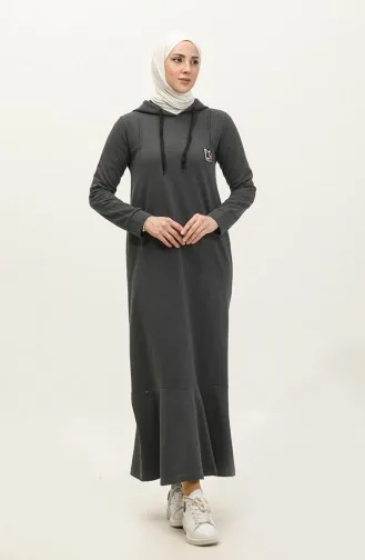 Robe De Sport A Capuche Deux Fils 3019-08 Anthracite 3019-08