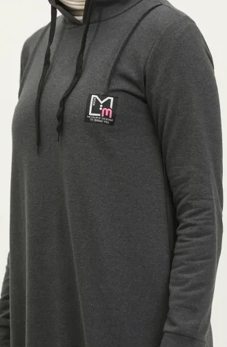 Robe De Sport A Capuche Deux Fils 3019-08 Anthracite 3019-08