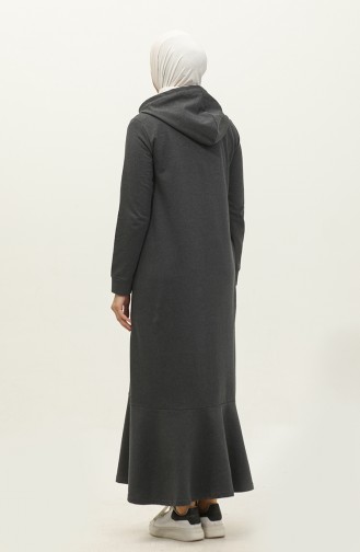 Robe De Sport A Capuche Deux Fils 3019-08 Anthracite 3019-08