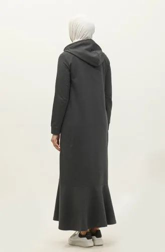 Robe De Sport A Capuche Deux Fils 3019-08 Anthracite 3019-08