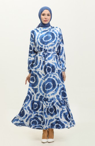 Mihri Viscose Jurk 0320-01 Saks Wit 0320-01