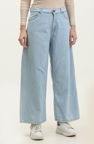 Pantalon Jeans Large 30091-01 Bleu Glace 30091-01