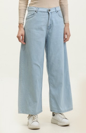 wide Leg Jeans 30091-01 İce Blue 30091-01