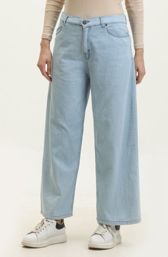Pantalon Jeans Large 30091-01 Bleu Glace 30091-01