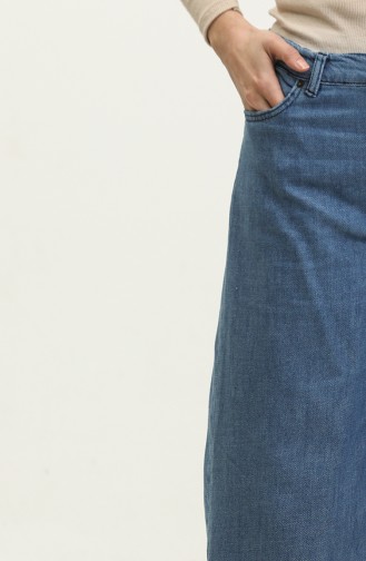 Denim Broek Met Wijde Pijpen 30091-03 Denimblauw 30091-03