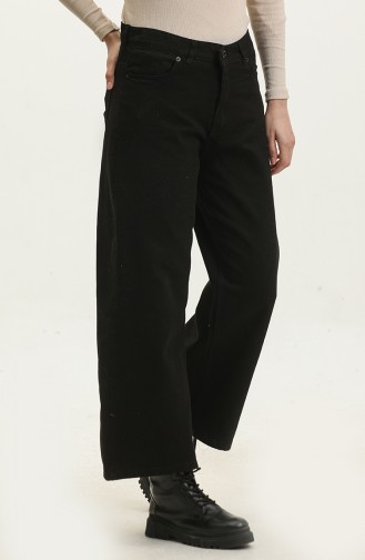 wide Leg Jeans 30091-04 Black 30091-04