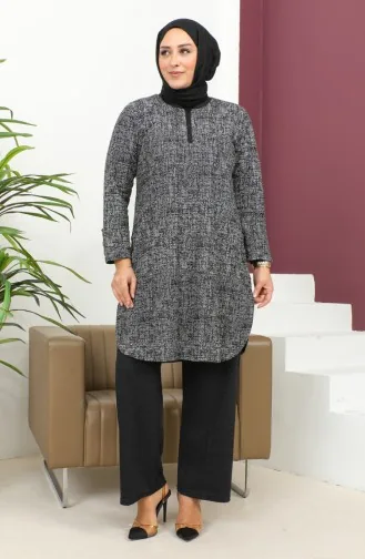 طقم ثنائي منقوش 2692E-01 أسود  2692E-01