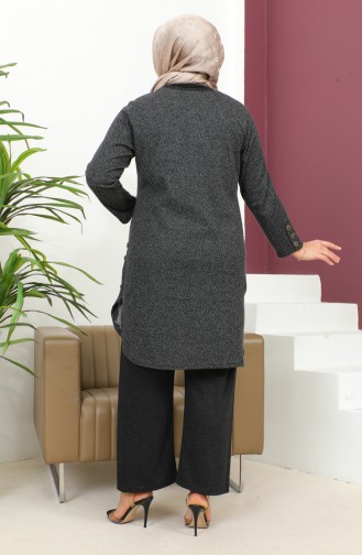 Pitikare Pattern Dubbel Damespak 2692I-01 Zwart 2692I-01