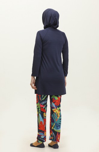 Maillot De Bain Hijab 2401-01 Bleu Marine 2401-01