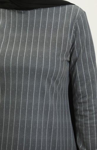 Seasonal Tunic With Elastic Sleeve End 8688-01 Anthracite 8688-01
