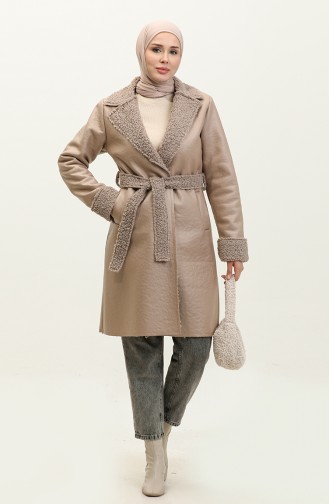 Fur Leather Coat Mink K337 665