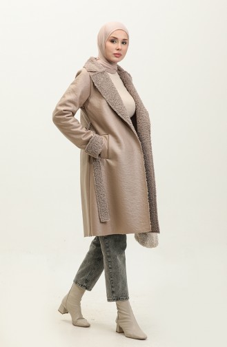 Fur Leather Coat Mink K337 665