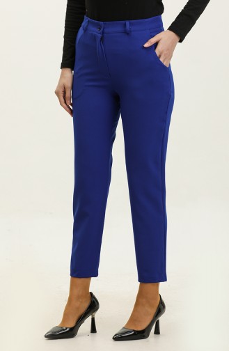 Pocketed Classic Trousers 3002-02 Saxe 3002-02