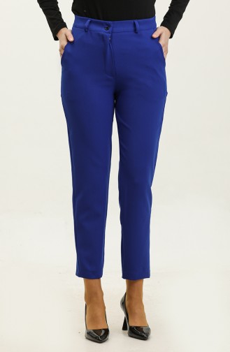 Pocketed Classic Trousers 3002-02 Saxe 3002-02