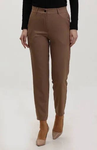 Pantalon Classique Avec Poches 3002-06 Café Au Lait 3002-06