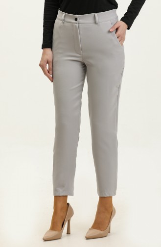Pocketed Classic Trousers 3002-08 Gray 3002-08