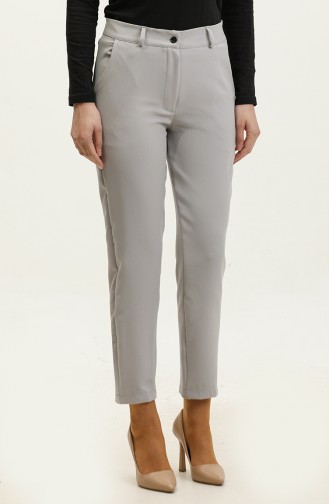 Pocketed Classic Trousers 3002-08 Gray 3002-08