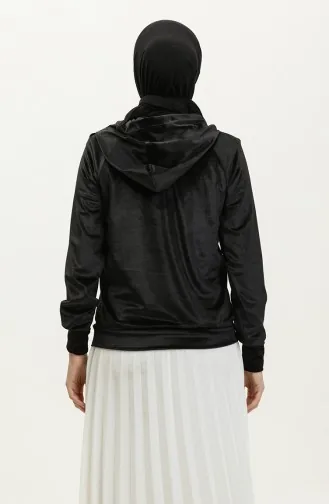 Fluwelen Sweatshirt 0155-01 Zwart 0155-01