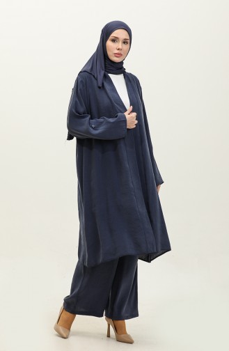 Costume Triple Avec épaulettes à Manches Bleu Marine Tk201 638