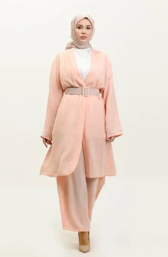 Costume Trois Pièces Avec épaulettes Sur La Manche Rose Tk201 644