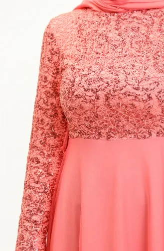 Abendkleid Aus Tüll Mit Pailletten 3412-02 Dusty Rose 3412-02