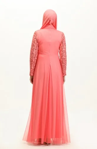 Abendkleid Aus Tüll Mit Pailletten 3412-02 Dusty Rose 3412-02
