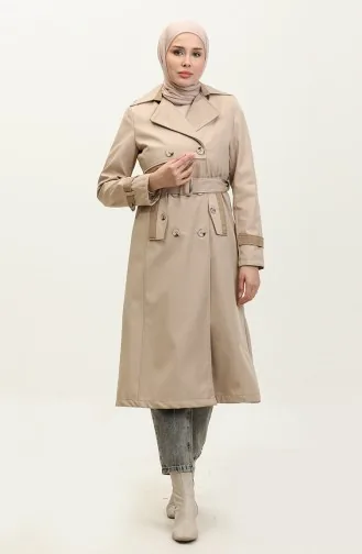 Trench Femme Doublé Bicolore Beige 6871.BEJ
