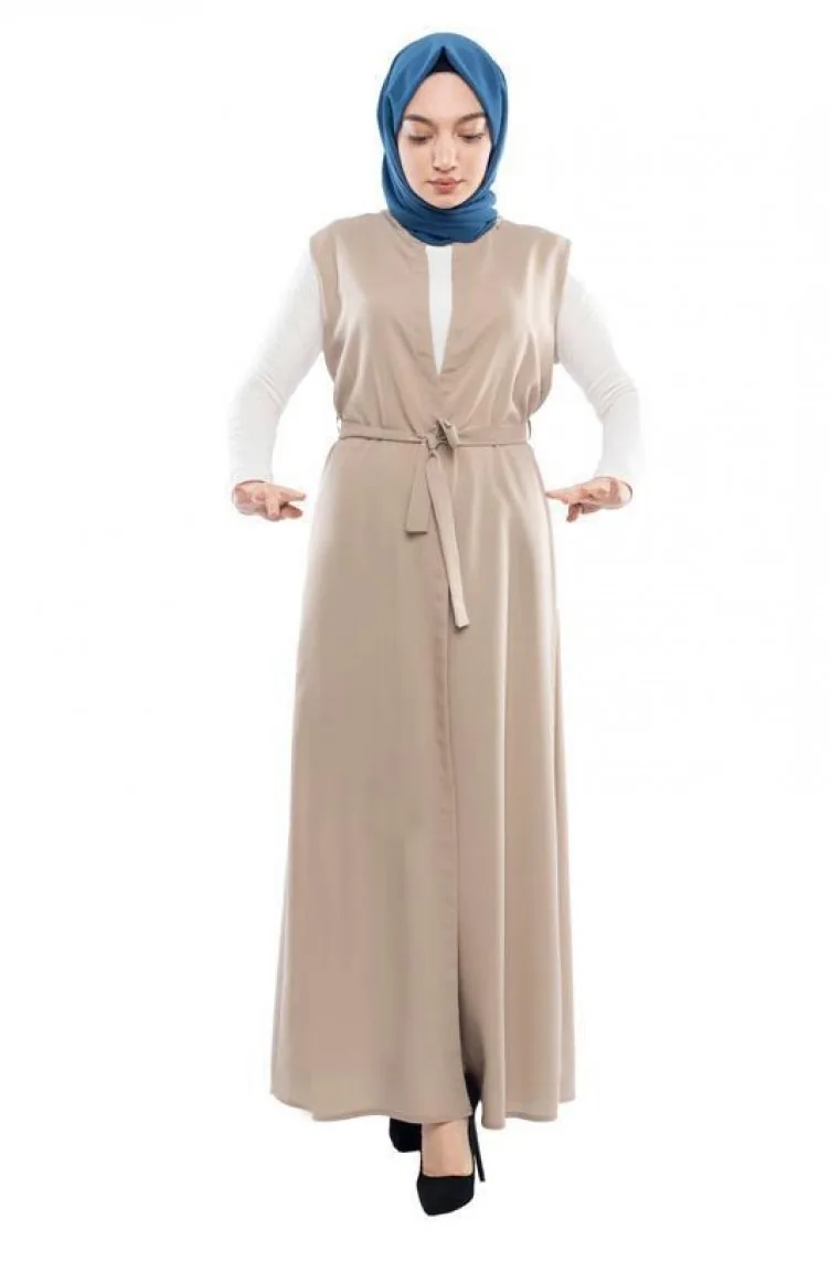 Gilet Ceinturé 7010Sgs Beige 5601
