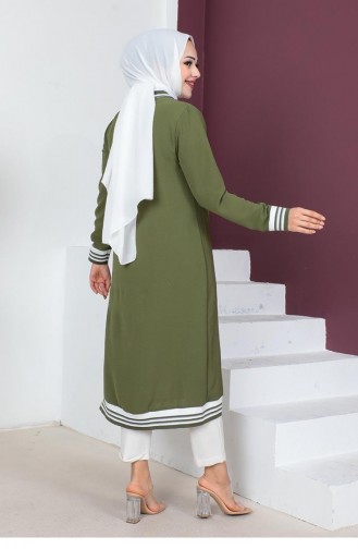 Gerippter Hijab-Umhang 0051-01 Khaki 0051-01