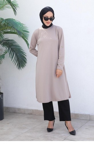 0328Sgs Knotendetaillierter Hijab-Anzug Nerz 5931