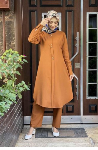 0309Sgs Costume Double Boutonné Tan 5975