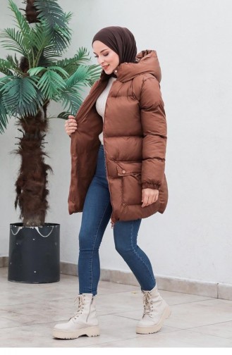 6053Smr Pufferjacke Mit Taschen Schwarz 6268