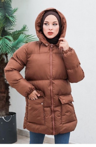 6053Smr Pufferjacke Mit Taschen Schwarz 6268