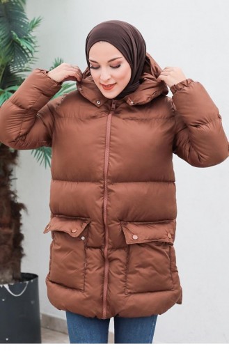6053Smr Pufferjacke Mit Taschen Schwarz 6268