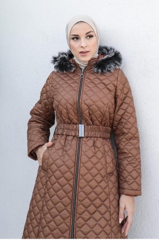 6047Smr Quilted Inflatable Jacket Brown 6280